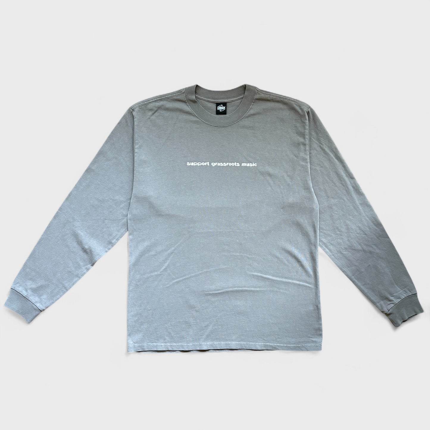 SUPPORT GRASSROOTS MUSIC JESTER LONGSLEEVE TEE