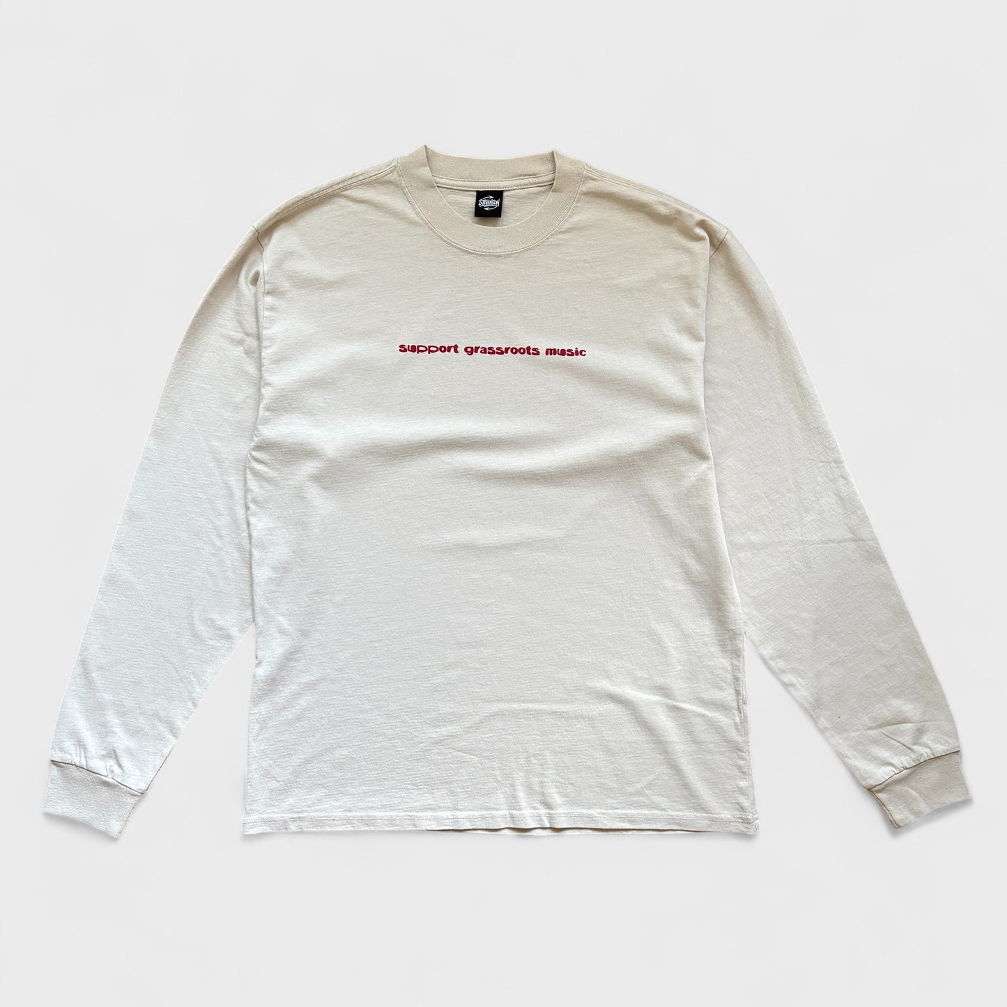 SUPPORT GRASSROOTS MUSIC JESTER LONGSLEEVE TEE