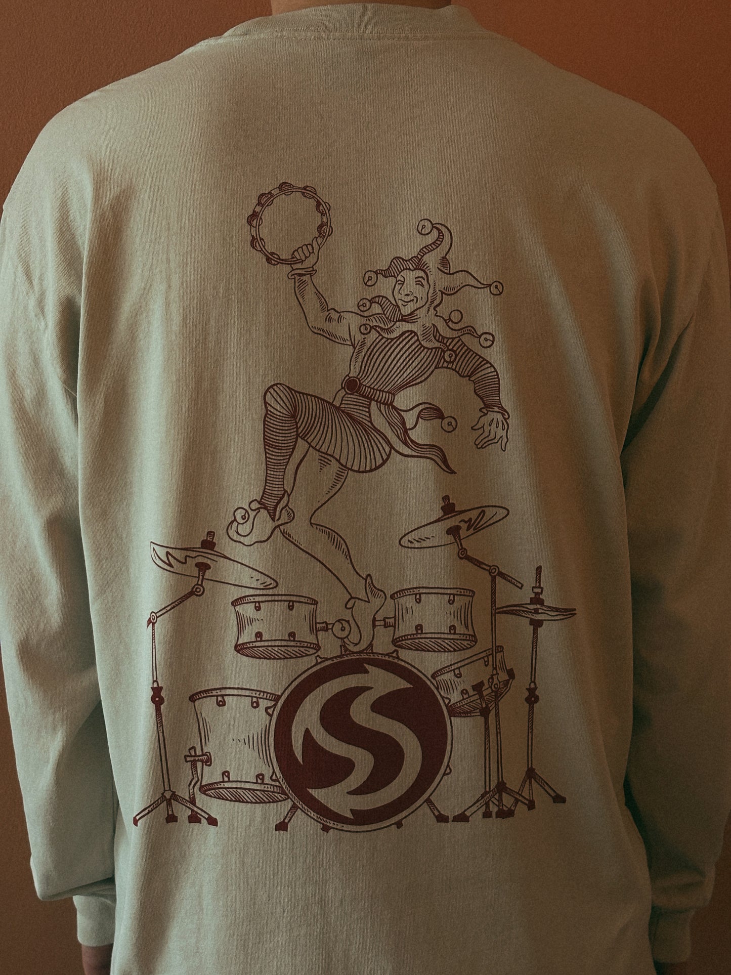 SUPPORT GRASSROOTS MUSIC JESTER LONGSLEEVE TEE